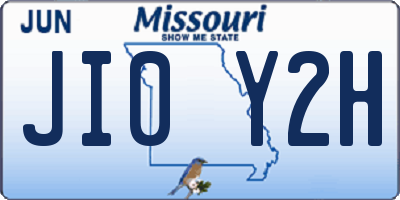 MO license plate JI0Y2H