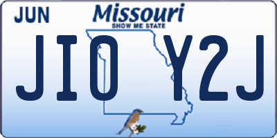 MO license plate JI0Y2J
