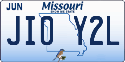 MO license plate JI0Y2L
