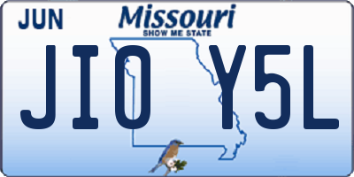 MO license plate JI0Y5L