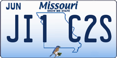 MO license plate JI1C2S