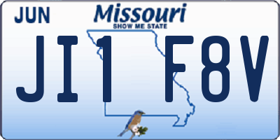 MO license plate JI1F8V