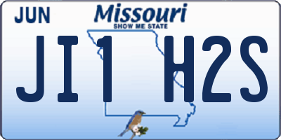 MO license plate JI1H2S