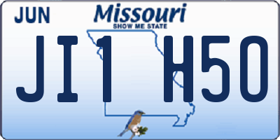 MO license plate JI1H5O