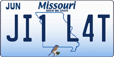 MO license plate JI1L4T