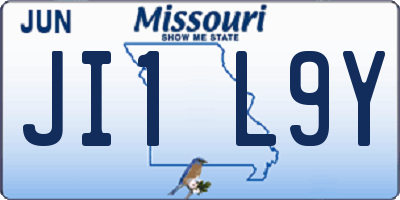 MO license plate JI1L9Y