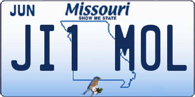 MO license plate JI1M0L