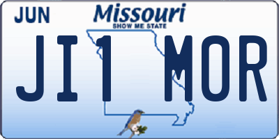 MO license plate JI1M0R