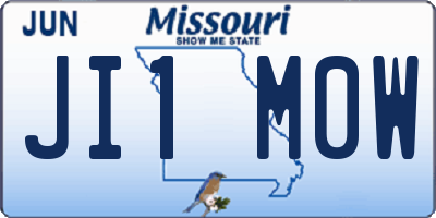 MO license plate JI1M0W