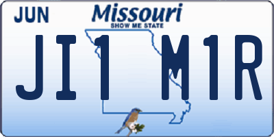 MO license plate JI1M1R