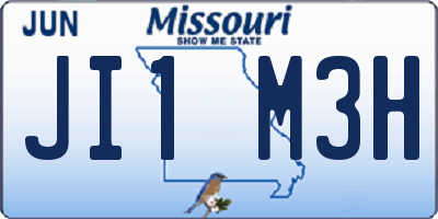 MO license plate JI1M3H
