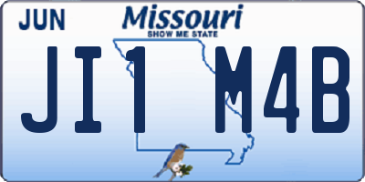 MO license plate JI1M4B