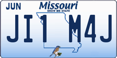 MO license plate JI1M4J