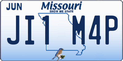 MO license plate JI1M4P