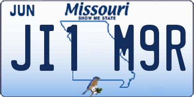 MO license plate JI1M9R