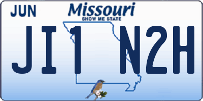 MO license plate JI1N2H