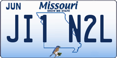 MO license plate JI1N2L