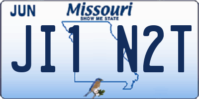 MO license plate JI1N2T