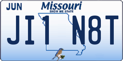 MO license plate JI1N8T