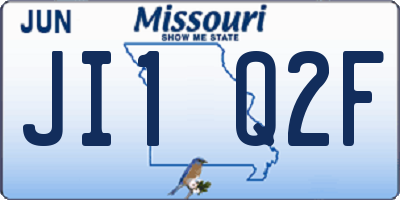MO license plate JI1Q2F