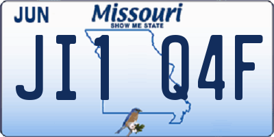 MO license plate JI1Q4F