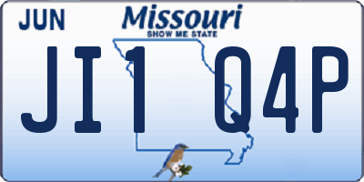 MO license plate JI1Q4P