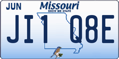 MO license plate JI1Q8E