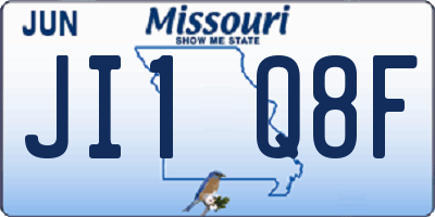 MO license plate JI1Q8F