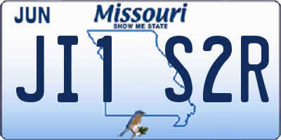 MO license plate JI1S2R