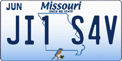 MO license plate JI1S4V