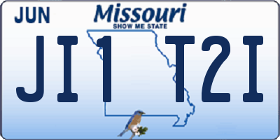 MO license plate JI1T2I