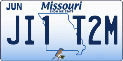 MO license plate JI1T2M