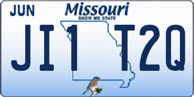 MO license plate JI1T2Q