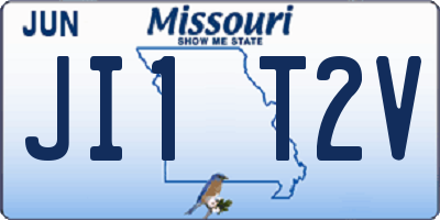 MO license plate JI1T2V