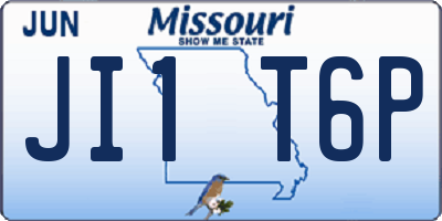 MO license plate JI1T6P