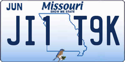 MO license plate JI1T9K