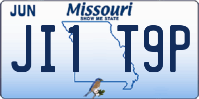 MO license plate JI1T9P