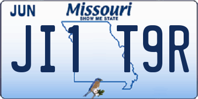 MO license plate JI1T9R