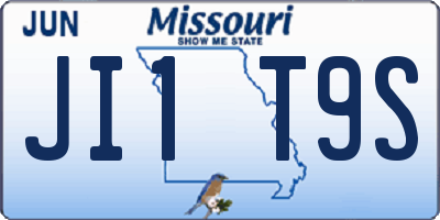 MO license plate JI1T9S