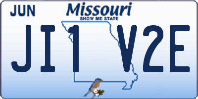 MO license plate JI1V2E