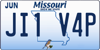 MO license plate JI1V4P