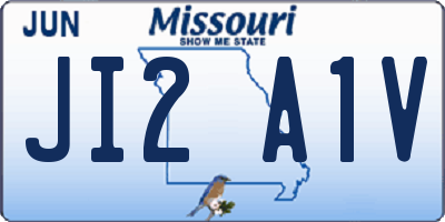 MO license plate JI2A1V