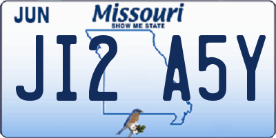 MO license plate JI2A5Y