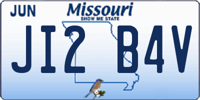 MO license plate JI2B4V