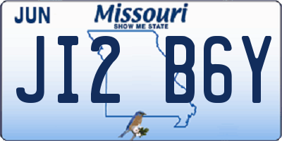 MO license plate JI2B6Y