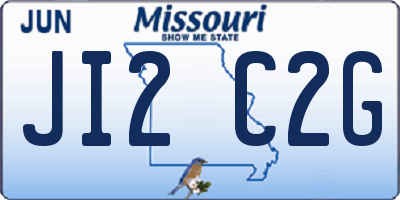 MO license plate JI2C2G