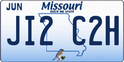 MO license plate JI2C2H