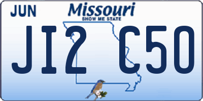 MO license plate JI2C5O