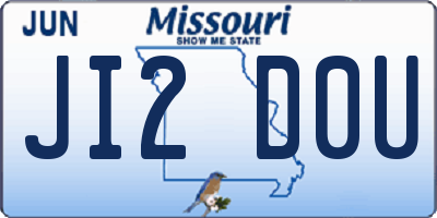 MO license plate JI2D0U