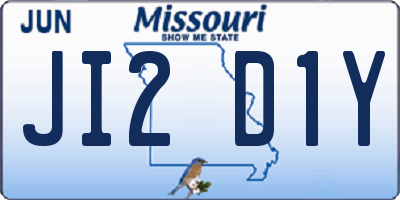 MO license plate JI2D1Y